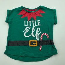 Load image into Gallery viewer, Girls B&amp;L, cotton Christmas t-shirt / top, Elf, GUC, size 5,  