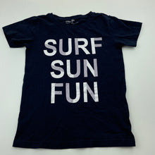 Load image into Gallery viewer, Boys Anko, navy cotton t-shirt / top, EUC, size 6,  