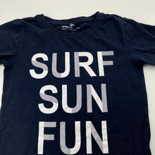 Load image into Gallery viewer, Boys Anko, navy cotton t-shirt / top, EUC, size 6,  
