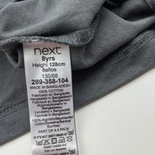 Load image into Gallery viewer, Boys Next, grey cotton t-shirt / top, FUC, size 8,  
