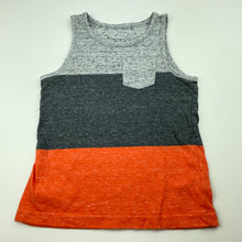Load image into Gallery viewer, Boys Jumping Beans, orange &amp; grey singlet / tank top, GUC, size 4,  