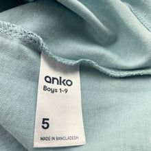 Load image into Gallery viewer, Boys Anko, blue cotton singlet / tank top, submarine, NEW, size 5,  