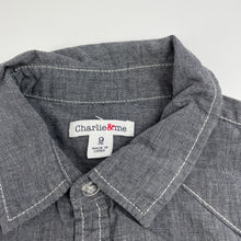 Load image into Gallery viewer, Boys Charlie &amp; Me, lightweight cotton short sleeve shirt, EUC, size 9,  
