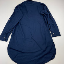 Load image into Gallery viewer, Girls Little Magic, navy lightweight tunic top, L: 58cm, FUC, size 5,  