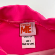 Load image into Gallery viewer, Girls Despicable Me, Minions short sleeve rashie / swim top, GUC, size 2,  