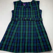 Load image into Gallery viewer, Girls SMC Clothing, green &amp; blue check school dress, armpit to armpit: 40cm, FUC, size 10, L: 67cm