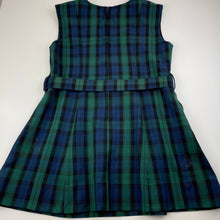 Load image into Gallery viewer, Girls SMC Clothing, green &amp; blue check school dress, armpit to armpit: 40cm, FUC, size 10, L: 67cm
