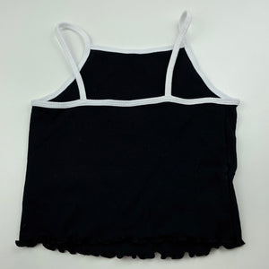 Girls Target, black & white stretchy summer top, EUC, size 9,  