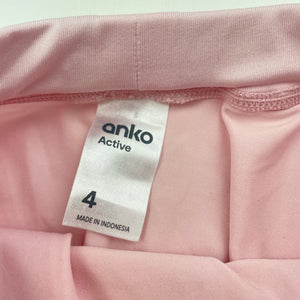 Girls Anko, pink ballet / dance skirt, elasticated, FUC, size 4,  