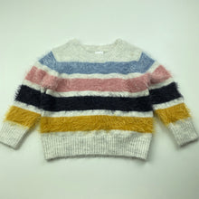 Load image into Gallery viewer, Girls Anko, fluffy stretchy sweater / jumper, FUC, size 1,  