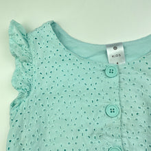 Load image into Gallery viewer, Girls Target, lined broderie cotton playsuit, GUC, size 6,  