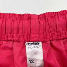 Load image into Gallery viewer, Boys Anko, lightweight board shorts, elasticated, FUC, size 12,  