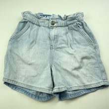 Load image into Gallery viewer, Girls Cotton On, high waist denim shorts, elasticated, FUC, size 8,  