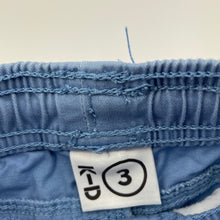 Load image into Gallery viewer, Boys KID, blue stretch cotton shorts, elasticated, FUC, size 3,  