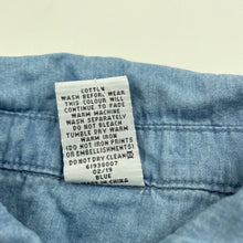 Load image into Gallery viewer, Girls Target, chambray cotton open-shoulder tie front top, FUC, size 7,  