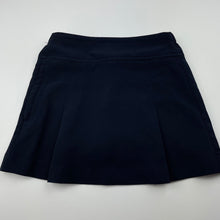 Load image into Gallery viewer, Girls SPARTAN, navy sports skirt, built-in shorts, elasticated, FUC, size 6,  