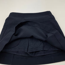 Load image into Gallery viewer, Girls SPARTAN, navy sports skirt, built-in shorts, elasticated, FUC, size 6,  