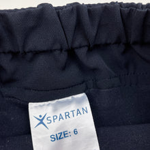 Load image into Gallery viewer, Girls SPARTAN, navy sports skirt, built-in shorts, elasticated, FUC, size 6,  