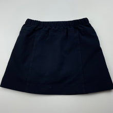 Load image into Gallery viewer, Girls SPARTAN, navy sports skirt, built-in shorts, elasticated, FUC, size 6,  