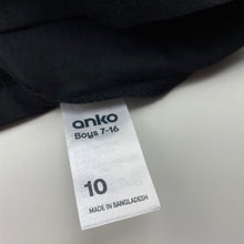 Load image into Gallery viewer, Boys Anko, black cotton singlet / tank top, EUC, size 10,  