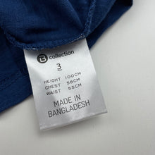 Load image into Gallery viewer, Girls B Collection, blue cotton top, EUC, size 3,  