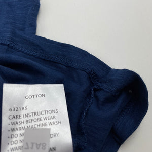 Girls B Collection, blue cotton top, EUC, size 3,  