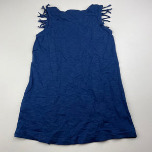 Girls B Collection, blue cotton top, EUC, size 3,  