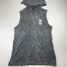 Load image into Gallery viewer, Boys KID, grey cotton hooded sleeveless top, EUC, size 10,  