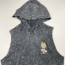 Load image into Gallery viewer, Boys KID, grey cotton hooded sleeveless top, EUC, size 10,  
