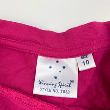 Load image into Gallery viewer, Girls Winning Spirit, pink cotton t-shirt / top, EUC, size 10,  