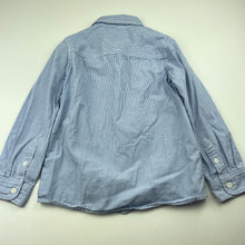 Load image into Gallery viewer, Boys Kids &amp; Co, blue stripe cotton long sleeve shirt, EUC, size 6,  