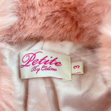 Load image into Gallery viewer, Girls Petite by Celine, pink faux fur vest / sleevless jacket, no fastening, EUC, size 3,  