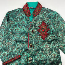 Load image into Gallery viewer, unisex SATELLITE, bead trimmed long sleeve lightweight top, GUC, size 3,  