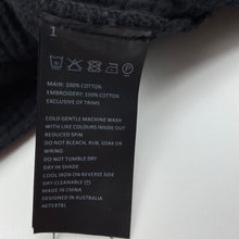 Load image into Gallery viewer, Girls Bardot Junior, black crinkle cotton summer top, EUC, size 4,  
