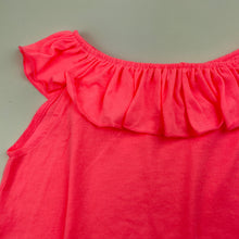 Load image into Gallery viewer, Girls H&amp;M, pink lightweight ruffle top, EUC, size 7-8,  