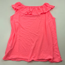 Load image into Gallery viewer, Girls H&amp;M, pink lightweight ruffle top, EUC, size 7-8,  