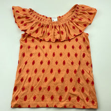 Load image into Gallery viewer, Girls Anko, orange cotton summer top, GUC, size 7,  