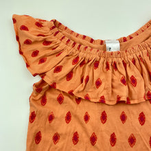 Load image into Gallery viewer, Girls Anko, orange cotton summer top, GUC, size 7,  