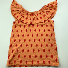 Load image into Gallery viewer, Girls Anko, orange cotton summer top, GUC, size 7,  