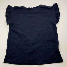 Load image into Gallery viewer, Girls Anko, navy cotton Christmas t-shirt / top, EUC, size 9,  