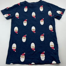 Load image into Gallery viewer, Boys Anko, navy cotton Christmas t-shirt / top, EUC, size 7,  