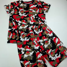 Load image into Gallery viewer, Boys Next, CHristmas cotton pyjama top &amp; shorts, GUC, size 8,  