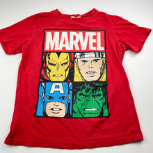 Load image into Gallery viewer, Boys Marvel, Superheroes cotton t-shirt / top, no labels, armpit to armpit: 39cm, FUC, size 8-10,  