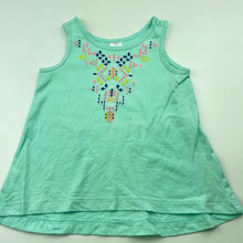 Load image into Gallery viewer, Girls Target, embroidered cotton singlet / tank top, EUC, size 2,  