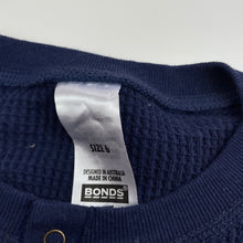 Load image into Gallery viewer, unisex Bonds, navy waffle cotton t-shirt / top, GUC, size 6,  