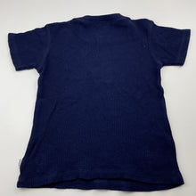 Load image into Gallery viewer, unisex Bonds, navy waffle cotton t-shirt / top, GUC, size 6,  