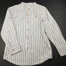 Load image into Gallery viewer, Boys Pumpkin Patch, cotton / linen long sleeve collarless shirt, EUC, size 9,  