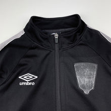 Load image into Gallery viewer, Boys Umbro, black zip up track top, FUC, size 12,  