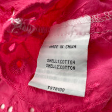 Load image into Gallery viewer, Girls Pavement, pink broderie cotton summer top, NEW, size 10,  