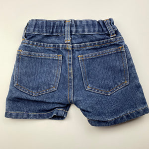 Boys Pumpkin Patch, blue denim shorts, adjustable, FUC, size 0,  